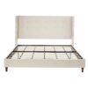 Peyton - King Bed Upholstered With High Headboard, Traditional Hand Buttoned Tufting - Ivory Velvet - Image 3