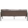 Modern 3 Seater L Shaped Polyester Fabric Sofa With Ottoman, Upholstered For Small Spaces - Beige - Image 4