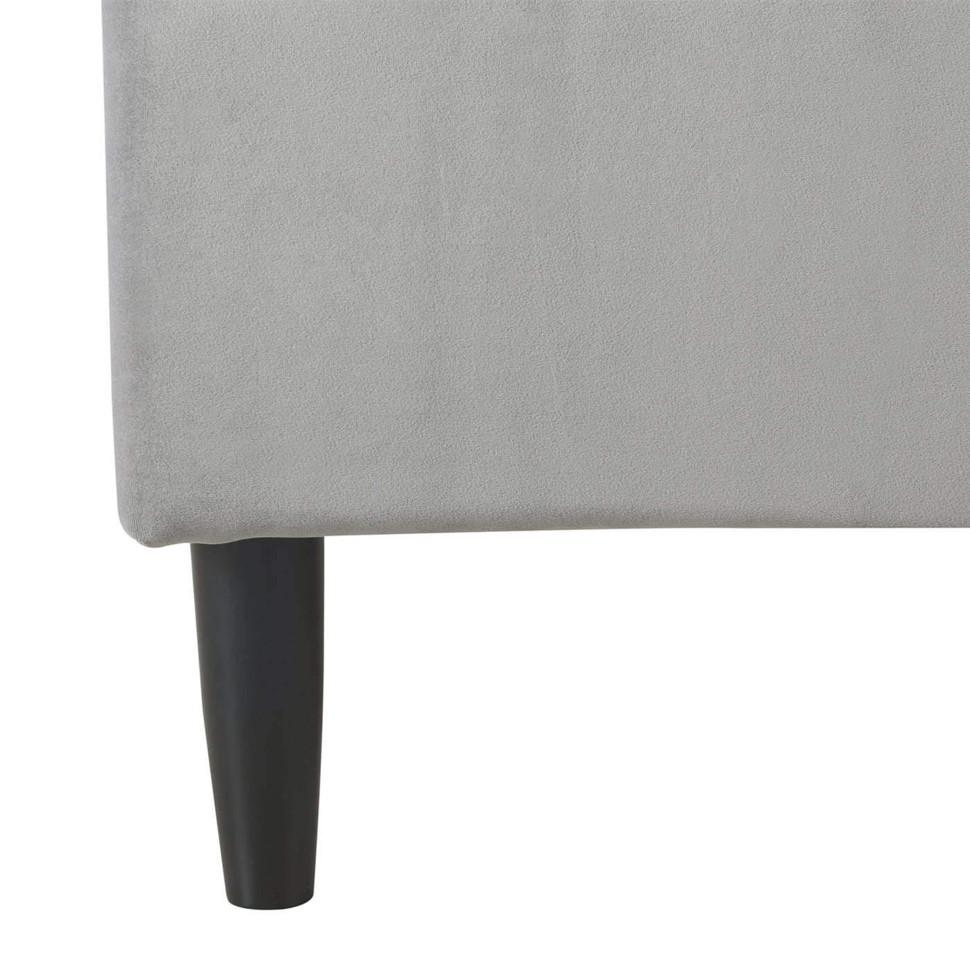 Aspen - King Vertical Tufted Modern Headboard Platform Bed Set - Opal Gray - Image 2