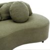 Modern Living Room Sofa Lamb Velvet Upholstered Couch, Furniture For Home Or Office - Green - Image 20