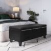 Afton - Storage Ottoman Bench - Midnight Black - Image 7