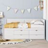 Full Size Daybed With Drawers And Shelves - White - Image 13
