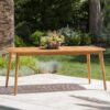 Outdoor Dining Table With Frame - Teak - Image 9