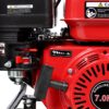 Gas Engine Powered Water Pump 3" Inlet & Outlet 7Hp 212Cc Epa Certified With Wheels And Handle - Black / Red - Image 11