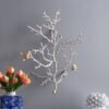 Metal Branch Wall Sculptures With Bird Accents (Set of 2) - Silver Multi - Image 8
