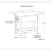 Monroe - Narrow Side Table - Farmhouse Gray - Image 9