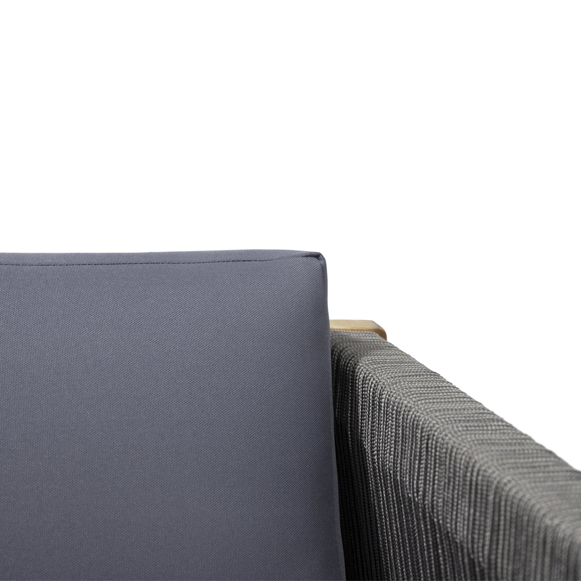 Charlotte - Outdoor And Rope 4 Seater Chat Set With Cushions - Teak - Image 13