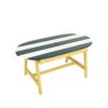 Naturally Playful Kids Picnic Table With Umbrella, Indoor / Outdoor Fun - Blue / White Stripes - Image 10