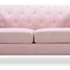 Elegant Contemporary Sofa - Pink - Image 2