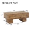 Rectangular Coffee Table - Wood - Image 3