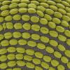 River - Handcrafted Cylindrical Pouf Water Resistant - Green - Image 5