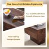 Modern Simple Colored Texture Sticker Coffee Table - Walnut - Image 6