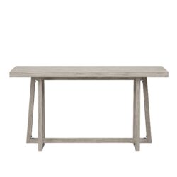 Console Table Stylish Rectangular Entryway Table Outdoor Console Table For Patio Sturdy Construction Hall Table - Gray
