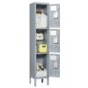 3 Door Lockers With Locks For Secure Storage - Gray - Image 6
