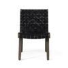 Lounge Chair With Stunning Rope Weave Design, (Set of 2) - Black - Image 6