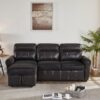 Luxurious Comfort Sectional Sofa Bed - Black - Image 5