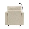 Multifunctional Lazy Person Sofa Recliner With Storage, Cell Phone Bracket Chenille - Beige - Image 26