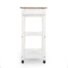 Tattnall - Kitchen Cart With Wheels - White - Image 8