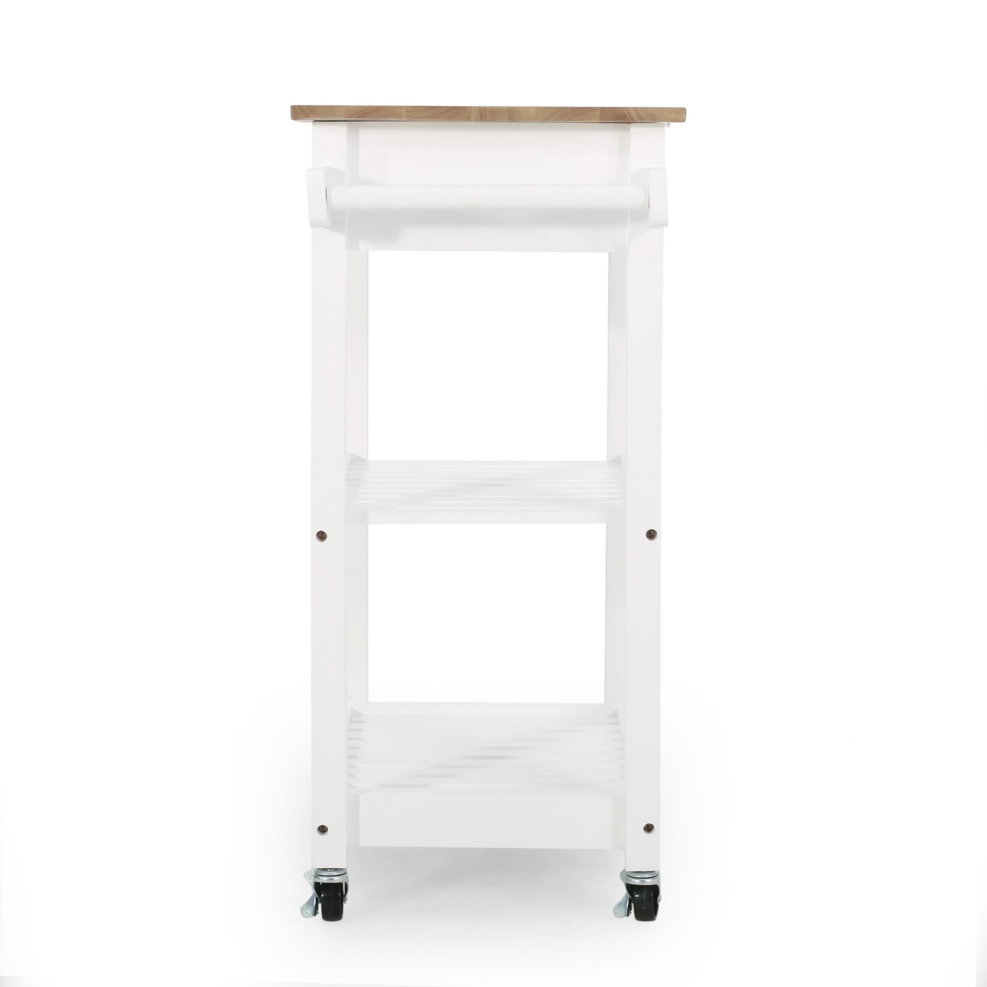 Tattnall - Kitchen Cart With Wheels - White - Image 8
