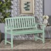 Farmhouse Style Loja Bench Indoor / Outdoor Acacia Wood - Mint - Image 6