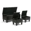 Dover - 3 Piece Storage Ottoman - Tanners Brown - Image 2