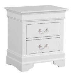 Louis Phillipe - Elegant Nightstand - White