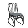 Outdoor Wicker Dining Chairs With Washable Cushion (Set of 2), Durable Rattan Chairs For Backyard, Garden, Patio - Black / Gray - Image 7