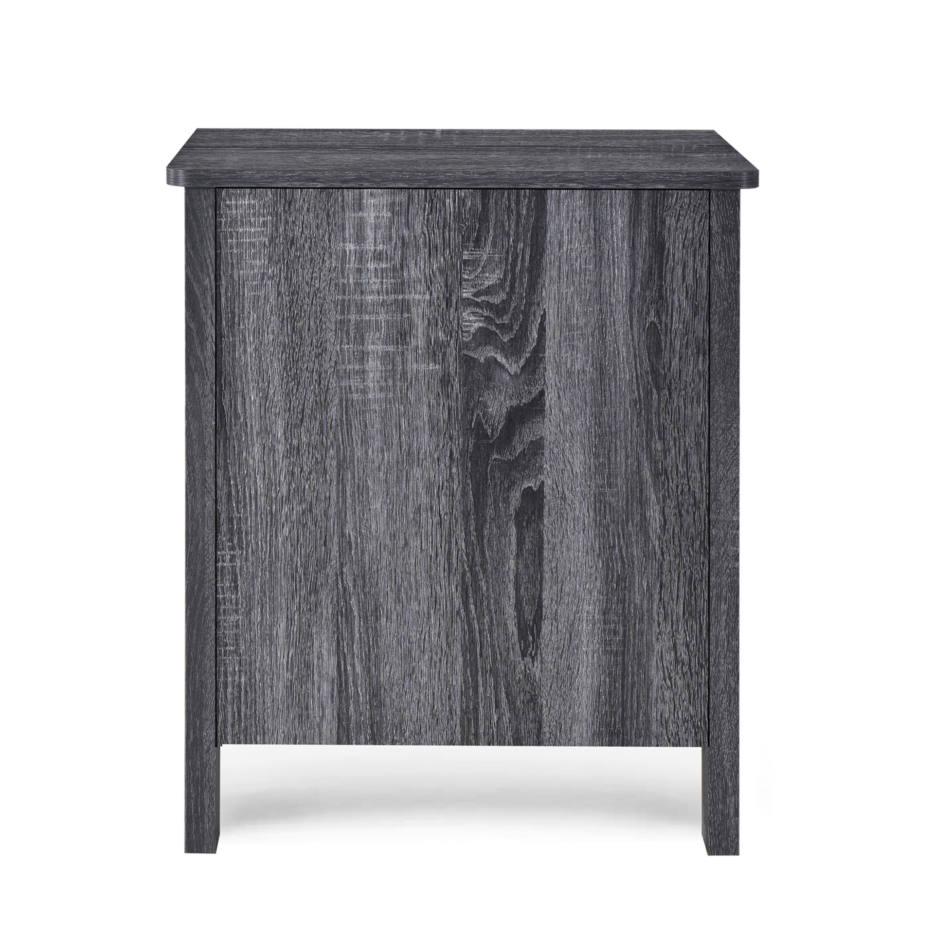 Titeca - Contemporary 2 Drawer Nightstand - Dark Gray - Image 11