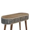 Inlay - Edessa Bone Console Table - Oak - Image 4