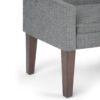 Parris - Upholstered Bench - Pebble Gray - Image 4