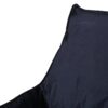Allea - Velveteen Bean Bag Chair With Armrests - Midnight Blue - Image 7