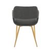 Margarite - Contemporary Dining / Chair (Set of 2) - Gold / Gray - Image 5
