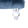 Velvet Chaise Lounge Chair With Pillow, Button Tufted Upholstered - Light Blue - Image 18