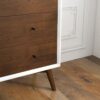 Caroline - Mid-Century Modern Solid Wood Chest - White - Image 4