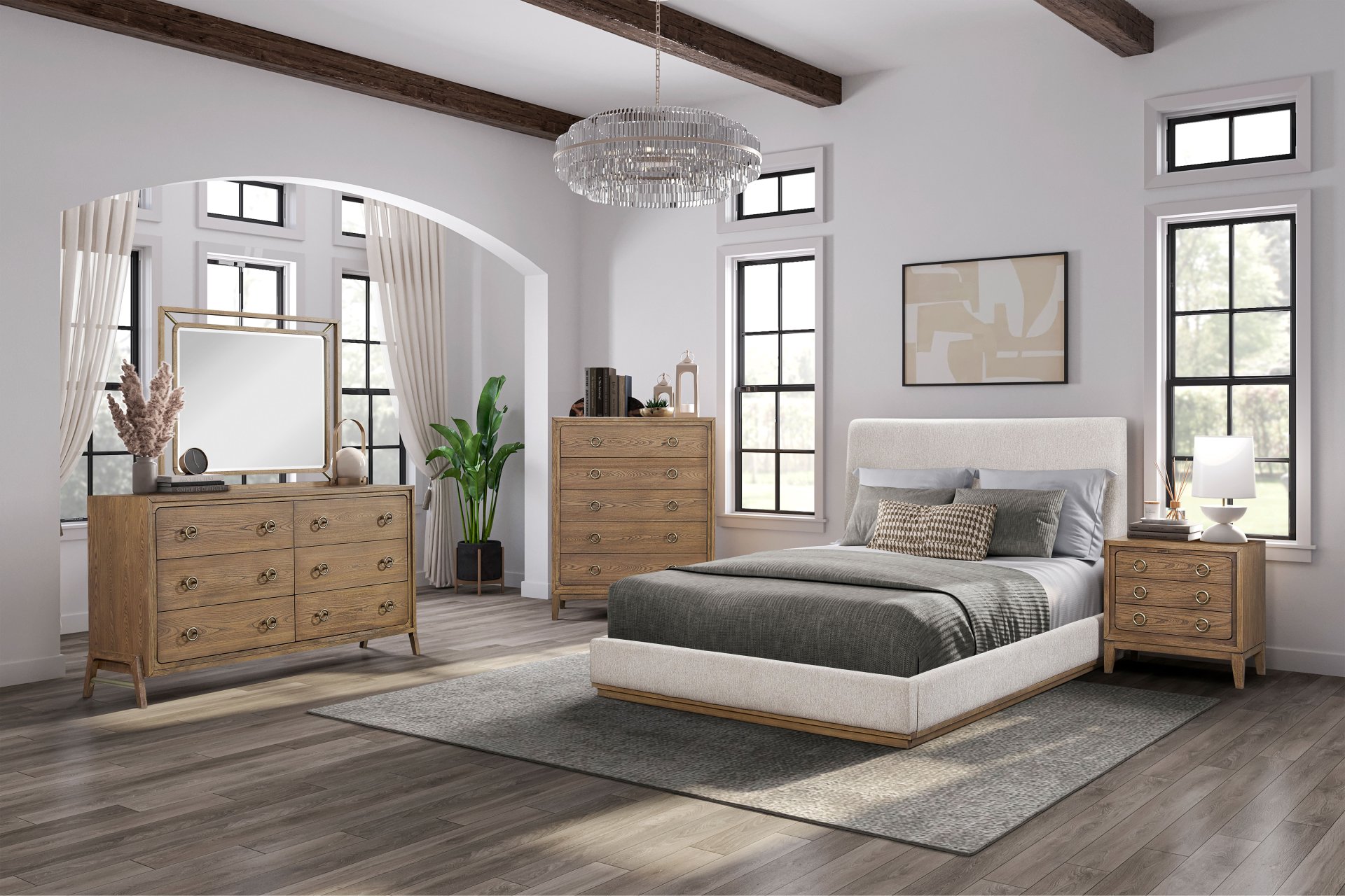 6 Drawer Dresser - Latte - Image 2