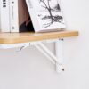 Laundry Room Folding Table Wall Mounted Folding Table For Small Spaces, Fold Down Desk, Workbench, Addition To Garage & Shed - Burly Wood - Image 19