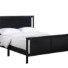 Connelly - Reversible Panel Full Bed - Black / Vintage Walnut - Image 2
