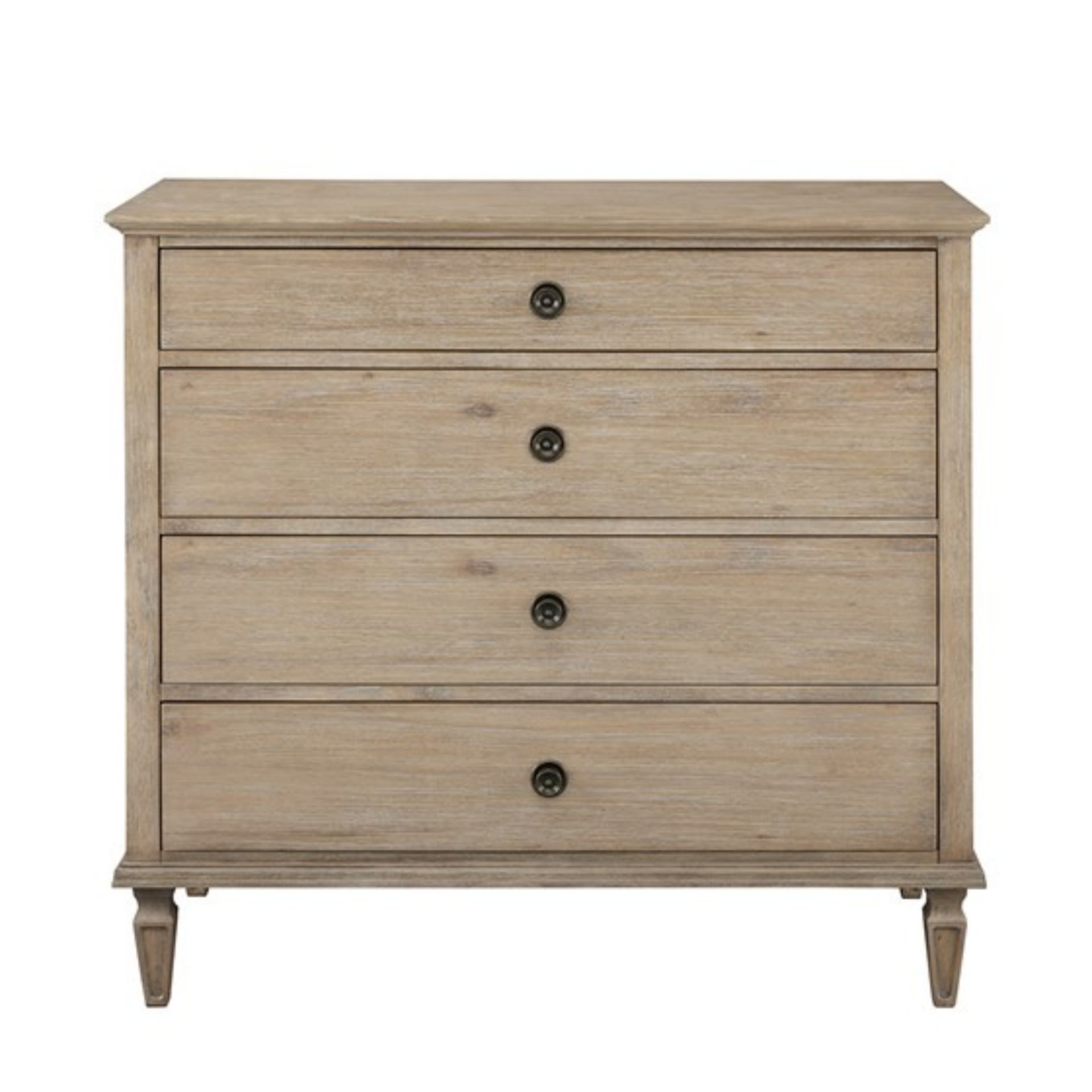 French Inspired Small Dresser - Wire Brushed Light Natural - Image 4