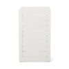 Aluminum Outdoor Side Table, C Shaped End Table, Outside Small Table For Patio - White - Image 5