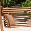 San Juan - Outdoor Swinging Loveseat With Support - Teak - Image 5