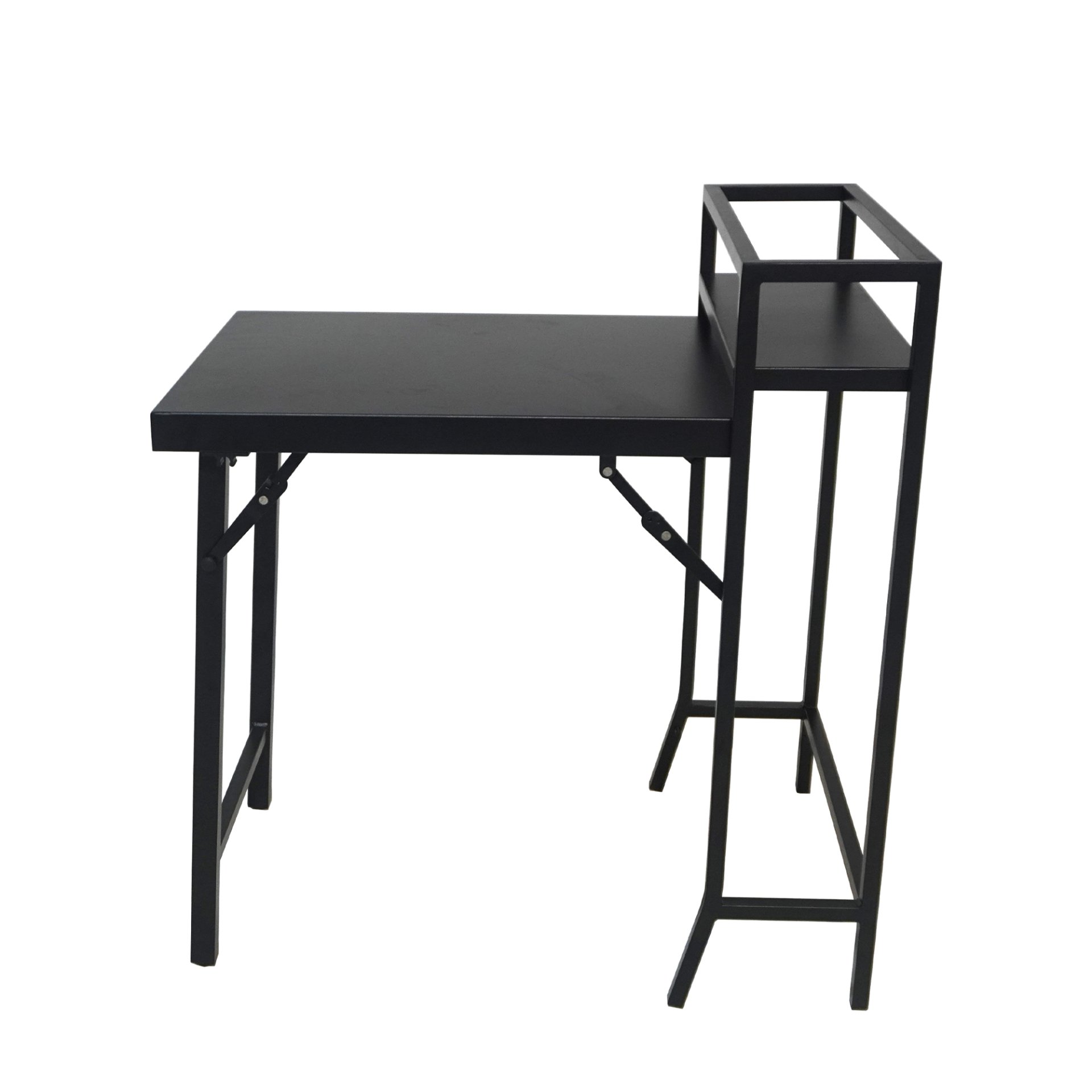 3 Piece Patio Bistro Set, Patio Set Of Foldable Patio Table And Chairs, Outdoor Patio Furniture Sets - Black - Image 4