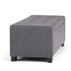Laredo - Large Storage Ottoman - Stone Gray - Image 2