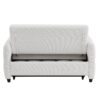 Loveseat Sofa Pull Out Sofa Bed Tufted Sleeper Sofa With An Adjustable Backrest, 3 USB Ports And 2 Lumbar Pillows For Living Room - Beige - Image 27