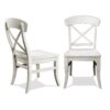 Harola - Cross-Back Dining Side Chairs In (Set of 2) - Smoky White - Image 3