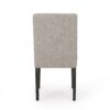 Contemporary Dining Chair With Upholstered Seating - Light Gray - Image 10
