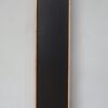 Decorative Rubber Frame Mirror With Elongated Oval Frame - Brown - Image 5