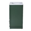 Bathroom Vanity With Ceramic Sink Combo, Modern Freestanding Storage Cabinet With Silver Handles, Soft Closing Doors - Green - Image 20