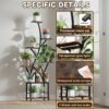 Plant Stand Indoor With Grow Light, 8 Tiered Tall Indoor Plant Shelves For Multiple Plants - Walnut / Black - Image 5