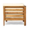 Oana - 2 Piece Loveseat Set With Acacia Wood Frame And Water Resistant Cushions - Beige - Image 7