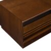 Modern Rectangle Coffee Table With 4 Drawers And 2 Display Shelves, Tempered Glass For Living Room - Brown - Image 12